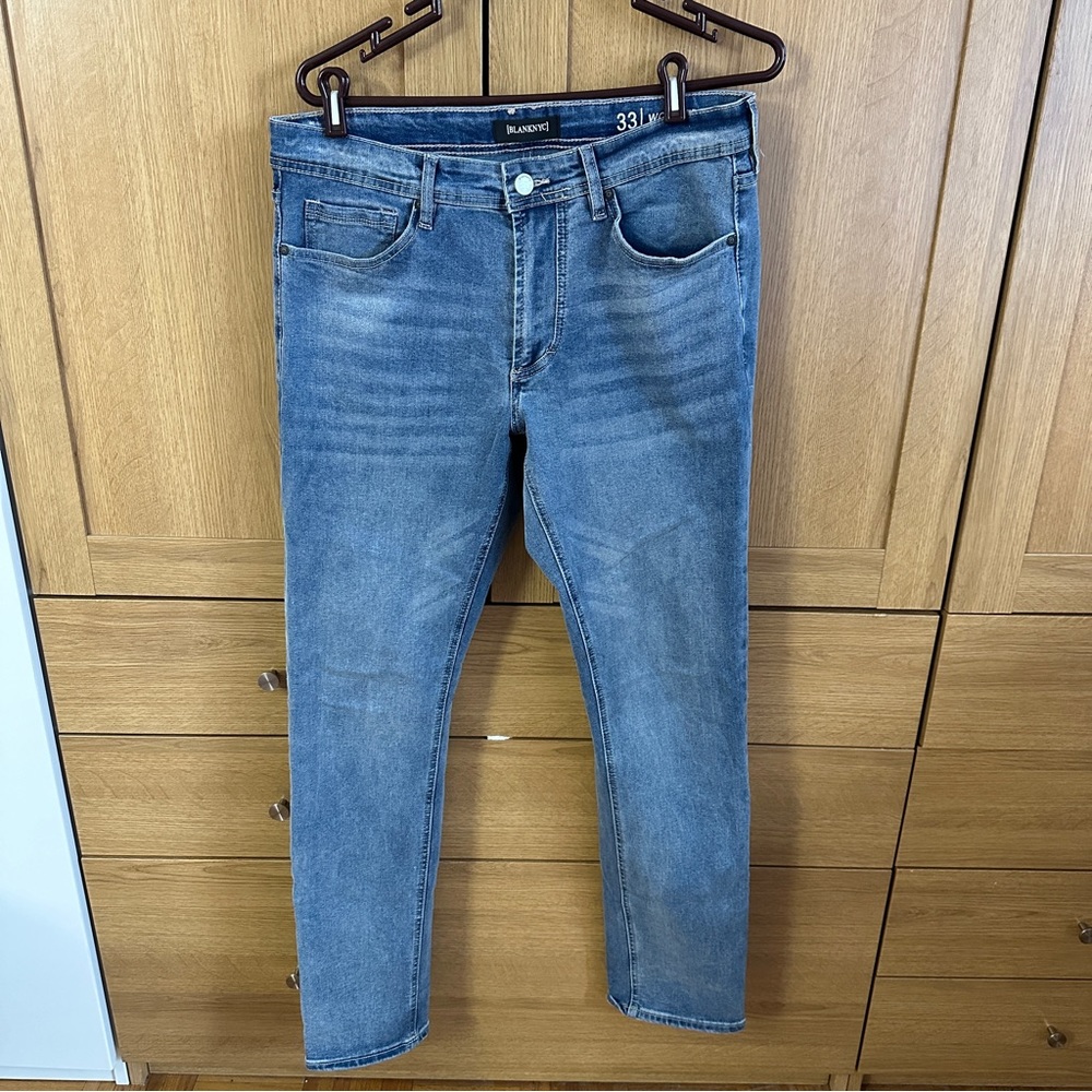 Men’s Blank NYC Straight Blue Jeans